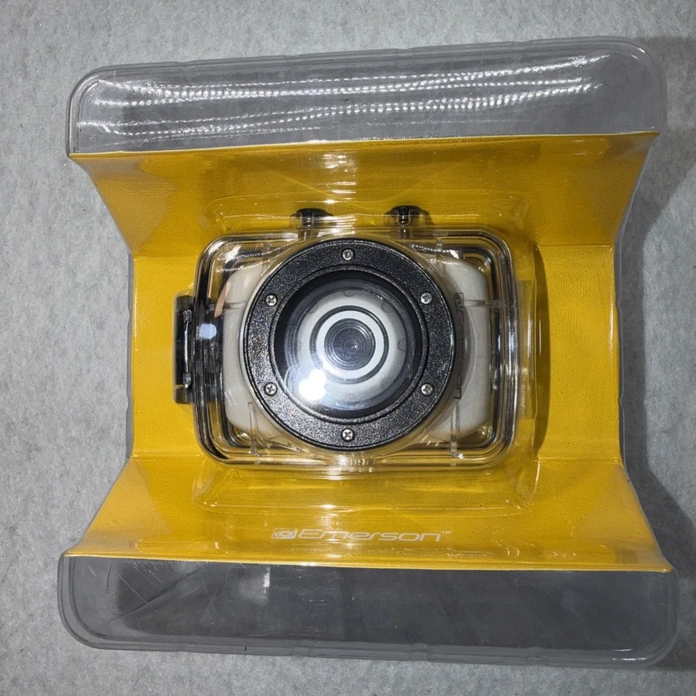 Emerson HD Action Camera DVR W/ Handlebar Mount & Waterproof Helmet Bike Mount